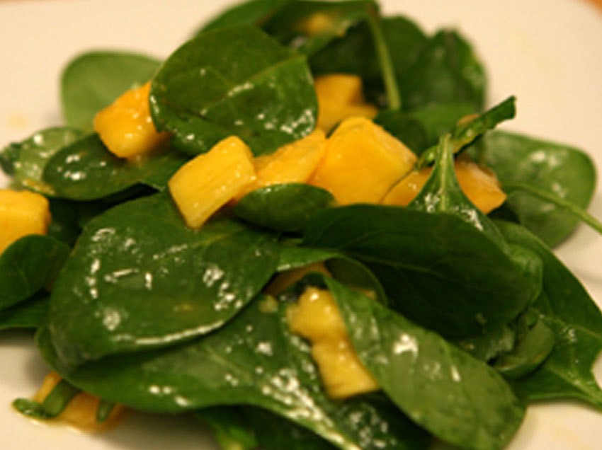 Mango & Spinach Salad