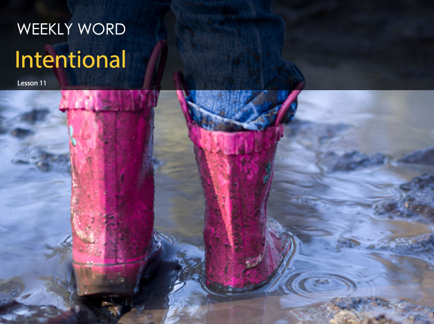 Intentional – Lesson Eleven