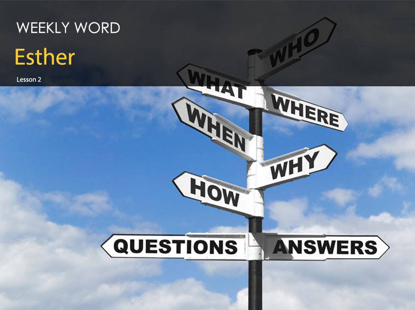 Esther – Lesson Two